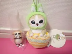 mofusand　モフサンド　イースターにゃんマスコット　サメにゃん　2点セット