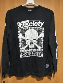 Subciety スカルプリント 長袖カットソーのサムネイル