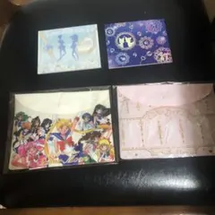 セブンイレブン　セーラームーン　フラップポーチ　メモ帳セット