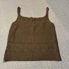 茶色☆ニットビスチェ