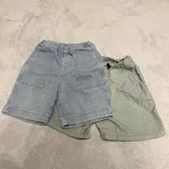 UNIQLO ハーフパンツ 110cm ストライプ
