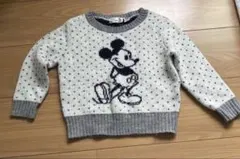 ミッキーマウス ニットセーター 100cm