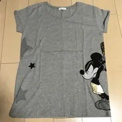 イーハイフン×ミッキーレオパード柄ギターTシャツ