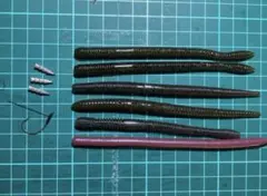 ネコリグセット 単価５０円 ワーム ルアー バス釣り引退のサムネイル