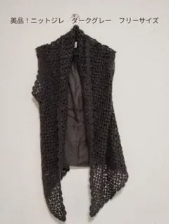 美品！　ニットジレ　フリーサイズ