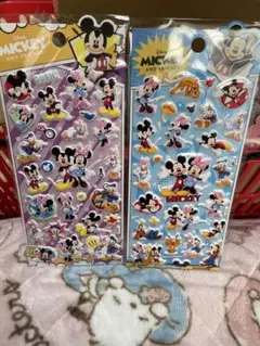 ディズニー ぷっくりシール 2枚セット