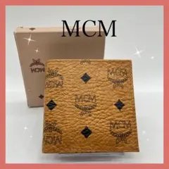 【MCM】ヴィセトス 二つ折り財布 メンズ コニャック 箱付✴︎超美品✴︎のサムネイル