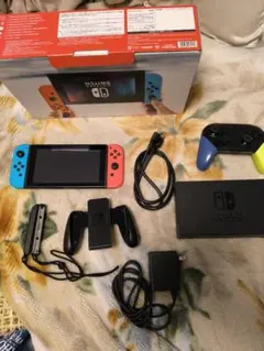 【プロコン付】Nintendo Switch 本体 ネオンブルー/ネオンレッド