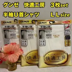 グンゼ　メンズ　半袖Ｕ首シャツ　まとめ　大きい　ＬＬ　下着　肌着　インナー　男性
