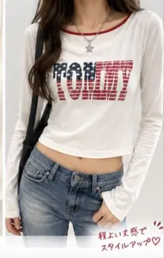 レディース Tommy Girl ロゴ長袖カットソー XSのサムネイル