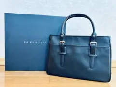 バーバリー トートバッグ レザー ノバチェック 肩掛け A4可 大容量　箱付き