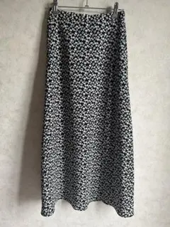 GU 花柄 フレアロングスカート