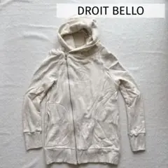 DROIT BELLO 斜めジップ アイボリー パーカー ライダース
