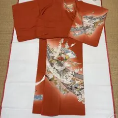 長期保管】色打掛 打掛 臭い ダメージ ほつれあり 着物 和装 リメイク 