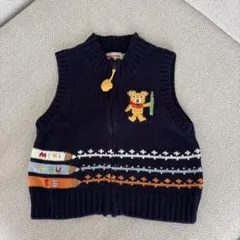 ミキハウス　ニットベスト 90