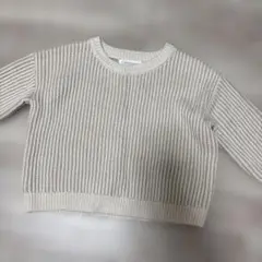 mamamaraku ベージュ リブ編み セーター　95cm