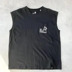 美品　ゴースローキャラバン　USA/C ラウンドタンクトップ　黒