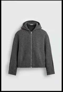 【完売品】ZARA フード付きテクスチャージャケット