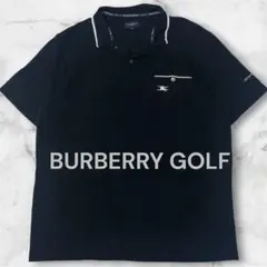 BURBERRY GOLF バーバリー　ポロシャツ ブラック サイズMのサムネイル