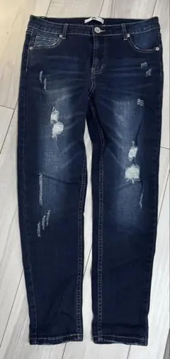 GRL ダメージ加工デニム Lサイズ