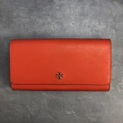 ✨️極美品✨ トリーバーチ 長財布 ロビンソン サフィアーノレザー オレンジ 金具