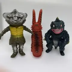 ウルトラマン 怪獣 ソフビ 3体セット アントラー　ツインテール　ゲスラのサムネイル