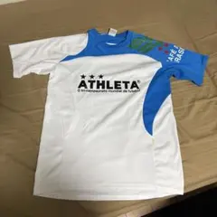 ATHLETA 半袖プラクティスシャツ ホワイト ブルー Lサイズのサムネイル