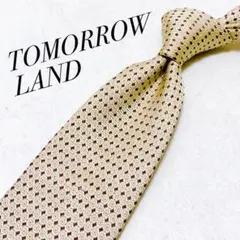 TOMORROWLAND ベージュ ドット ビジネス フォーマル シルク