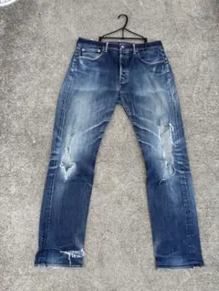 Levi’s 501 W32 ダメージデニム ボタンフライ リーバイス 色落ち