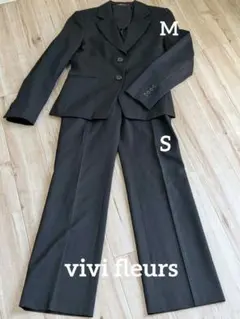 ⭐️即日発送‼️vivi fleursブラックパンツセットアップMSビジネス就活