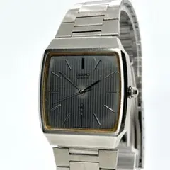 新品電池 稼働 SEIKO クオーツ メンズ シルバー 腕時計