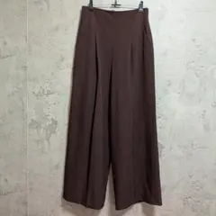 ユナイテッドアローズ タックワイドパンツ ダークブラウン 40 L