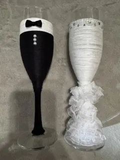 グラスドレス　乾杯グラス　ウェルカムスペース 2個