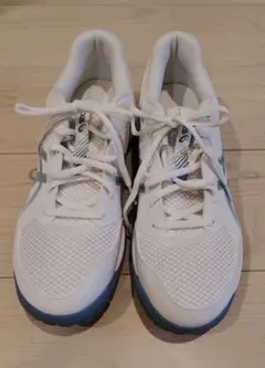 【未使用に近い】アシックス卓球シューズ 27.0cmGEL-TASK 4 白/青