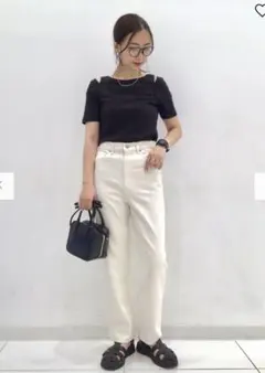 ハイウエストストレートジーンズ(丈標準68～72cm)