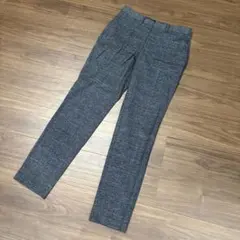 GU ジーユー　チェック柄スラックス メンズ