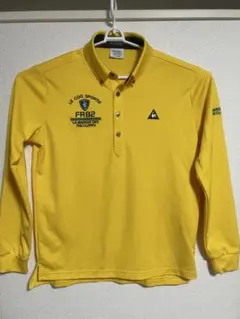 LE COQ SPORTIF FR82 イエロー長袖ポロシャツ　Lサイズ