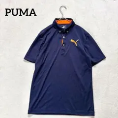 【プーマ】Ｓ　メンズ半袖ポロシャツ　ネイビー