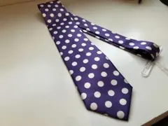 【美品】Paul Smith ネクタイ パープル 水玉模様