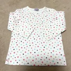 ミキハウス 星柄 長袖カットソー 綿素材　90 記名なし