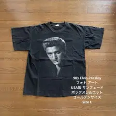90s Elvis Presley フォト ロック USA製 ゴールデンサイズ