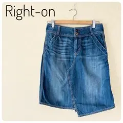 良品‼Right-on レディース　デニムタイトスカート　S　綿100％
