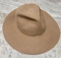 CA4LA ベージュ ラビットファー　ハット