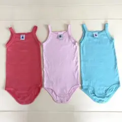 プチバトー 肌着 キャミソールロンパース 6m/67㎝