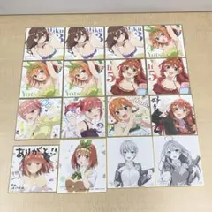 五等分の花嫁　色紙　まとめ売り 五等分の花嫁 ∽ 7月14日より描き下ろしミニ色紙の入場者特典配布!