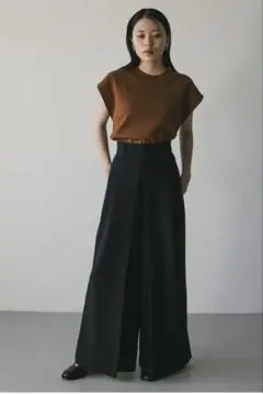 ディープタックワイドパンツ　【春服】新作