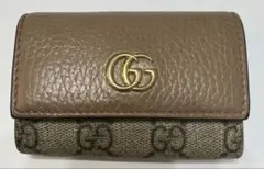 GUCCI キーケース GGスプリーム ベージュ 男女兼用 美品