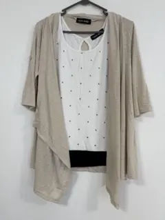 CECIL McBEE 羽織り付き　ストーンタンクトップインナー　M