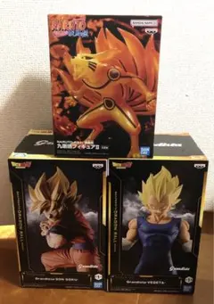 ドラゴンボールZ　フィギュア　Grandista　孫悟空　ベジータ　ナルト九喇嘛