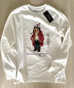 ラルフローレン ポロベア長袖Tシャツ ホワイト M/150 大人にもおすすめ！